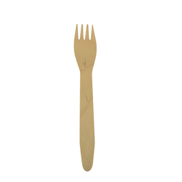 Einweg-Besteck, Holz, natur, 6 Stück