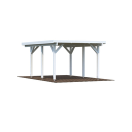 Einzelcarport »Karl«, Außenmaß BxT: 360 x 512 cm, weiß