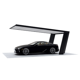 Einzelcarport »MyPort 7«, Typ 60, Außenmaß BxT: 269 x 511,9 cm, silberfarben|schwarz Einzelcarport »MyPort 7«, Typ 60, Außenmaß BxT: 269 x 511,9 cm, silberfarben|schwarz