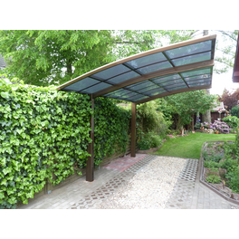 Einzelcarport »Portoforte«, Typ 60, Außenmaß BxT: 270,4 x 495,4 cm, bronzefarben Einzelcarport »Portoforte«, Typ 60, Außenmaß BxT: 270,4 x 495,4 cm, bronzefarben