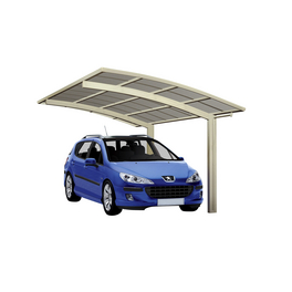 Einzelcarport »Portoforte«, Typ 60, Außenmaß BxT: 270,4 x 495,4 cm, edelstahlfarben Einzelcarport »Portoforte«, Typ 60, Außenmaß BxT: 270,4 x 495,4 cm, edelstahlfarben