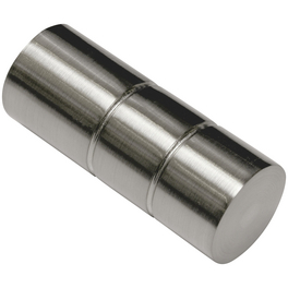 Endknopf, Windsor, Zylinder, 25 mm, 2 Stück, Silber