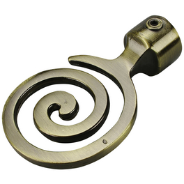Endstück Eric, Blues, Spiralförmig, 20 mm, Bronze