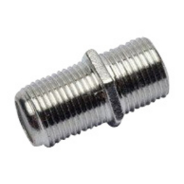 F-Doppelbuchse, Silber, Metall