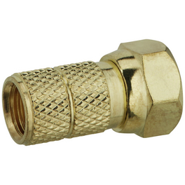 F-Stecker, Gold, Metall, Koaxialkabel