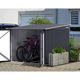 Fahrradbox, aus Stahlblech, 203x162,5x202,1cm (BxHxT), 0 Liter