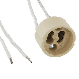 Fassung, Kunststoff, GU10, weiß