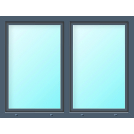 Fenster »77/3 MD«, Gesamtbreite x Gesamthöhe: 105 x 130 cm, Glassstärke: 33 mm, weiß/titan