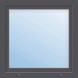 Fenster »77/3 MD«, Gesamtbreite x Gesamthöhe: 55 x 55 cm, Glassstärke: 33 mm, weiß/titan