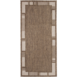 Flachgewebe-Teppich »Louisiana«, BxL: 160 x 230 cm, braunbeige