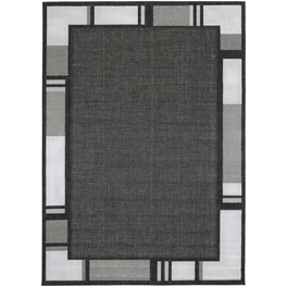 Flachgewebe-Teppich »Louisiana«, BxL: 160 x 230 cm, silberfarben/anthrazit