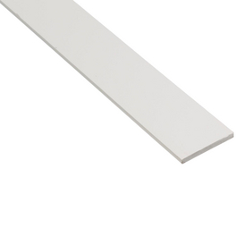 Flachstange, LxBxH: 2600 x 25 x 2 mm, weiß