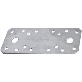 Flachverbinder, Stahl, silberfarben, 1 Stück Flachverbinder, Stahl, silberfarben, 1 Stück