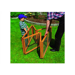 Freilaufgehege, BxHxT: 130 x 51 x 130 cm, honigbraun
