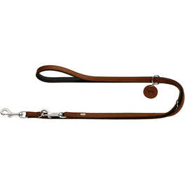 Führleine, Gr. 200 cm, cognacfarben/schwarz Führleine, Gr. 200 cm, cognacfarben/schwarz
