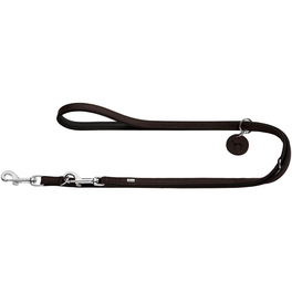 Führleine, Gr. 200 cm, dunkelbraun/schwarz Führleine, Gr. 200 cm, dunkelbraun/schwarz