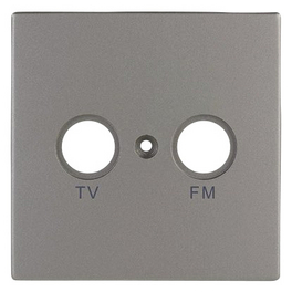 Futura Abdeckung Antenne TV/RF, Platin, Kunststoff