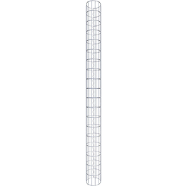 Gabionensäule, silbergrau, Maschenweite 5 cm x 10 cm