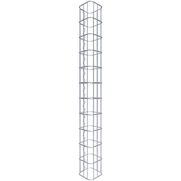 Gabionensäule, silbergrau, Maschenweite 5 cm x 10 cm