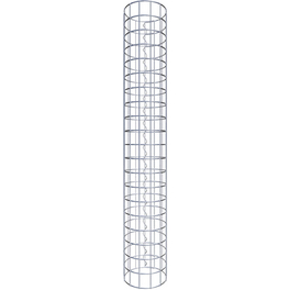 Gabionensäule, silbergrau, Maschenweite 5 cm x 5 cm