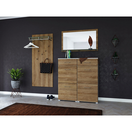 Garderobe, (BxLxH): 139,8 x 33,1 x 160 cm, brombeer