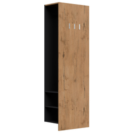 Garderobenpaneel, Holzwerkstoff, oak Garderobenpaneel, Holzwerkstoff, oak