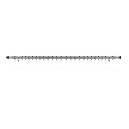 Gardinenstange, Länge: 10 cm, 1-läufig, Metall