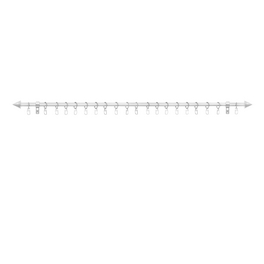 Gardinenstange, Länge: 6 cm, 1-läufig, Metall