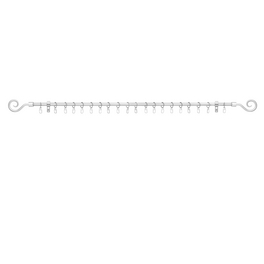 Gardinenstange, Länge: 7 cm, 1-läufig, Metall