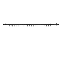 Gardinenstange, Länge: 7,5 cm, 1-läufig, Metall