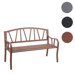 Gartenbank »MVG-F53«, BxHxT: 128 x 89 x 54, 2-Sitzer pulverbeschichteter Stahl