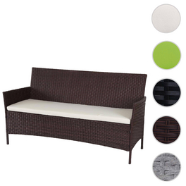Gartenbank »MVG-HA028«, BxHxT: 154 x 82 x 60, 3-Sitzer, braun-meliert, mit Sitzkissen
