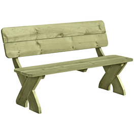 Gartenbank »Rustikal, 150cm«, BxHxT: 150 x 90 x 35 cm, fichtenholz/kiefernholz