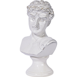 Gartenfigur, BxHxL: 17,5 cm x 33 cm x 13 cm, Keramik, Mann