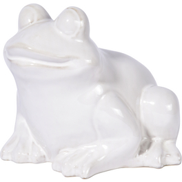 Gartenfigur, BxHxL: 21 cm x 17 cm x 22 cm, Keramik, Frosch