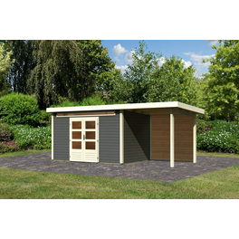Gartenhaus »Kandern«, BxT: 642 x 273 cm (Aufstellmaße), Pultdach Gartenhaus »Kandern«, BxT: 642 x 273 cm (Aufstellmaße), Pultdach