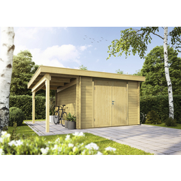 Gartenhaus »Pulti 34-B Typ 1«, BxT: 470 x 280 cm (Außenmaß), Blockbauweise