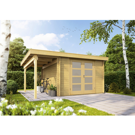Gartenhaus »Pulti 34-B Typ 5«, BxT: 480 x 300 cm (Außenmaß), Blockbauweise