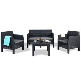 Gartenlounge »Madrid«, Set 4-Sitzer mit Tisch Gartenlounge »Madrid«, Set 4-Sitzer mit Tisch