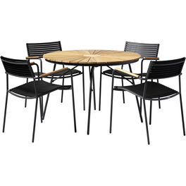 Gartenmöbelset, 4 Sitzplätze, Teakholz