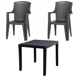 Gartenmöbelset »Eden«, 3er-Set, Kunststoff