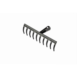 Gartenrechen, Arbeitsbreite: 24 cm, Metall, schwarz Gartenrechen, Arbeitsbreite: 24 cm, Metall, schwarz