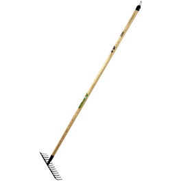 Gartenrechen, Arbeitsbreite x Stiellänge: 36 x 140 cm, Stahl, schwarz/braun Gartenrechen, Arbeitsbreite x Stiellänge: 36 x 140 cm, Stahl, schwarz/braun