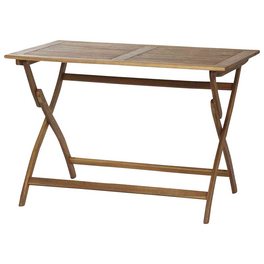 Gartentisch, mit Akazienholz-Tischplatte, BxTxH: 110 x 70 x 74 cm