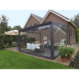 Gartenzimmer »Legend«, Breite: 600 cm, Schiebetür, Dach: Polycarbonat (PC), anthrazit Gartenzimmer »Legend«, Breite: 600 cm, Schiebetür, Dach: Polycarbonat (PC), anthrazit