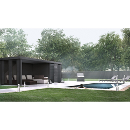 Gerätehaus »Eleganto 2424«, 15 m³, BxT: 522 x 238 cm mit Lounge