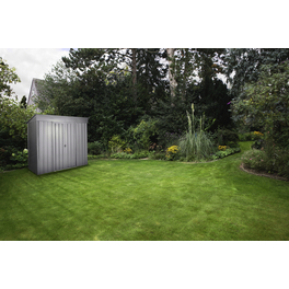 Gerätehaus »Skillion«, Stahl, Satteldach, 2,06 m², BxT: 234 x 113 cm, silber metallic