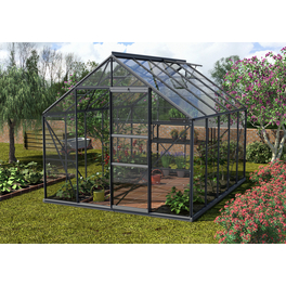 Gewächshaus »Merkur«, 8,3 m², Aluminium/ESG Glas, winterfest Gewächshaus »Merkur«, 8,3 m², Aluminium/ESG Glas, winterfest