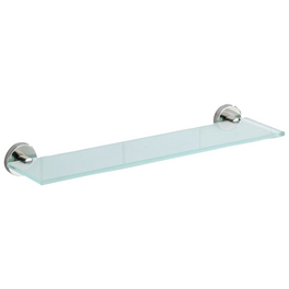 Glasablage »Bosio«, Edelstahl/Glas, Edelstahlfarben