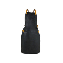 Grillschürze, Leder, schwarz, Einheitsgröße